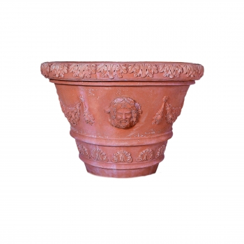 Terracotta Töpfe aus
